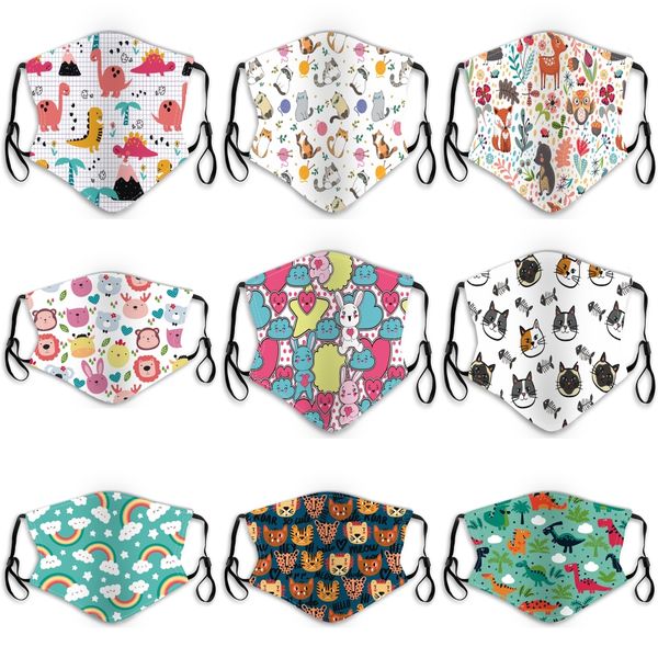 

child face mouth mask black cotton pm2.5 anti dust mask filter windproof mouth-muffle fashion mask breathable#541