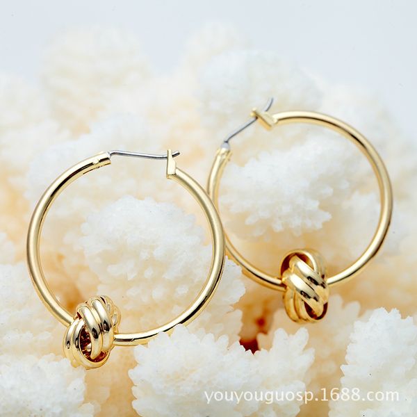 

feoleo fashion women metal hoop earrings for women big round chic statement earrings femme bijoux 2020 christmas gift fle015, Golden