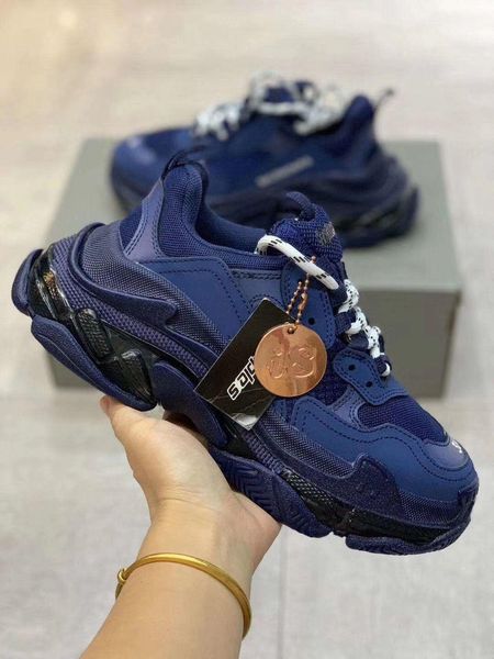 

2020 luxury triple s designer sneaker combination soles boots mens womens shoes sports casual shoe chaussures, Black