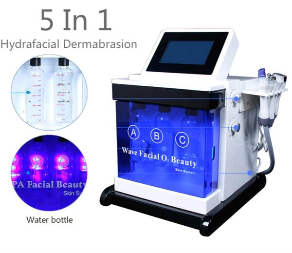 

5 in 1 cold hammer portable diamond microdermabrasion beauty machine skin care spa water aqua dermabrasion peeling hydrafacial