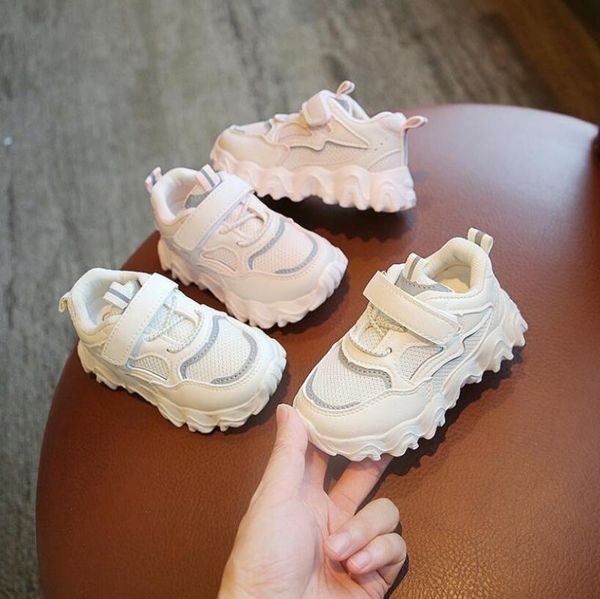 

autumn kids sport shoes for boys girls sneakers breathable casual children running shoes baby child chaussure enfant, Black
