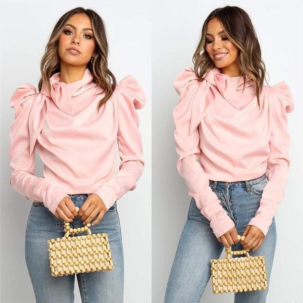 

women trendy women clothes ladies solid pullover casual turtle neck long sleeve polyester t shirts one pieces, White