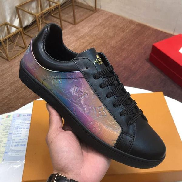 

luxury sports shoes for men platform sneakers flats casual tennis comfort trendy footwears lace -up sneaker luxembourg mens shoe, Black