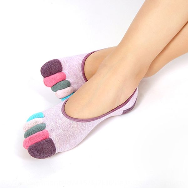 

nfqxq color panel summer women colored cotton invisible ankle sock pumps high-heeled shoes silicone high heel toe socks anti-slip silicone t, Pink;yellow