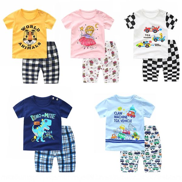 

n6jwn new children's cotton short-sleeved suit wear shoulder strap casual wear men's and women's cotton two-piece suit should