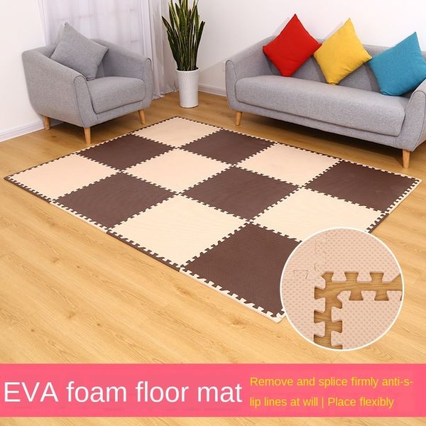 

front jigsaw puzzle pattern color eva foam floor mat stitching jigsaw floor mat