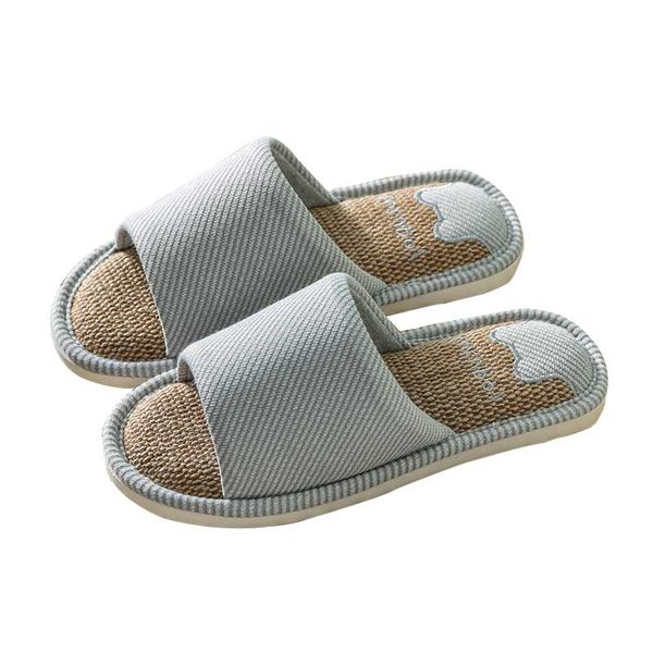 

women's soft indoor slippers casual indoor outdoor house slippers open toe cotton slip on home cozy shoes for couple, Black