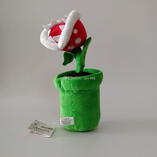 

100% cotton 9.5 inch 25cm piranha plant mar bros plush toy for child holiday gifts