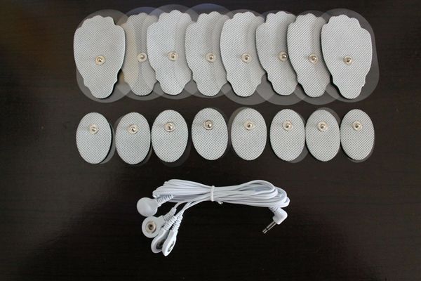 

bonus replacement massage pads (16)+3.5mm 4 way cable - xp acuxp massager