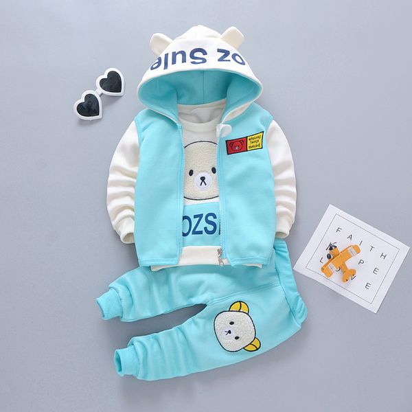 

new spring autumn children leisure clothes baby boys girls hooded jacket t shirt pants 2pcs/sets kids infant cartoon tracksuit, White