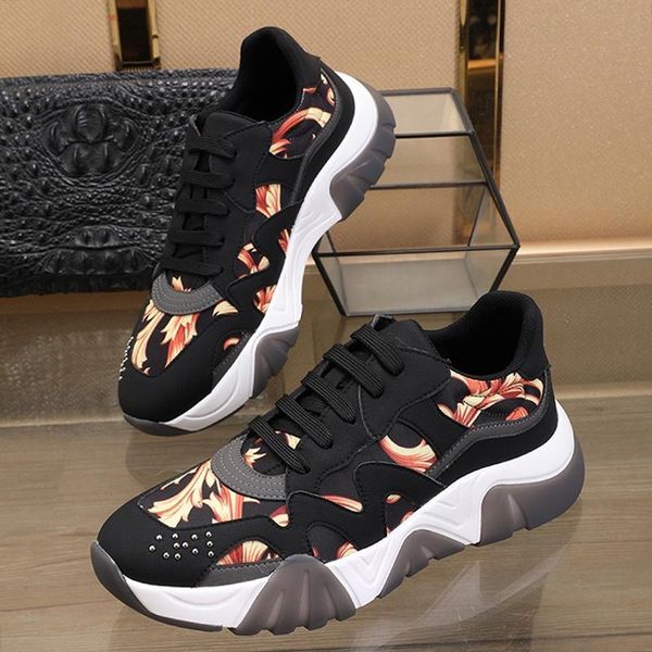 

drop ship mens shoes luxury designer comfortable sports sneakers lace -up low plus size casual men shoes outdoor walking soft footwears, Black
