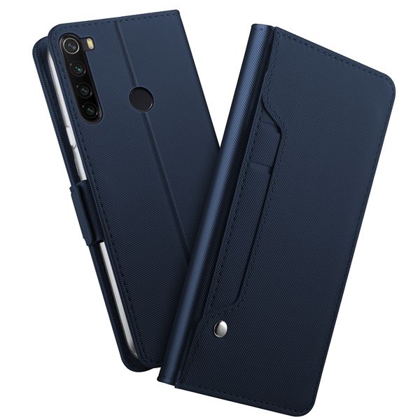 

for xiaomi redmi note 8 8 pro case pu leather wallet flip stand cover for redmi note 8t redmi 8 8a case with mirror card holder