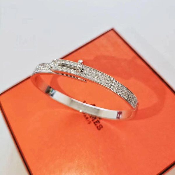 

2020 luxurious quality s925 pure silver bracelet with diamonds for women jewelry wedding gift ps5324, Black