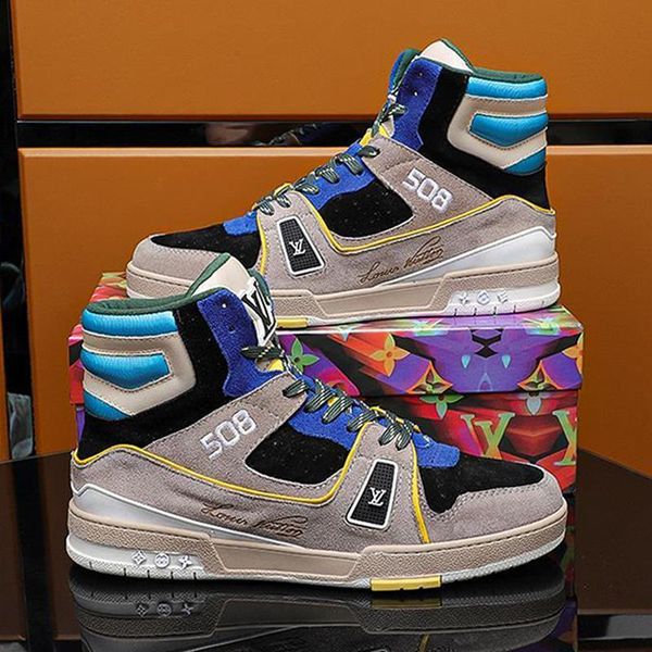 

2021 designer famous luxury mens casual shoes,high mens casual sport shoes breathable leather casual shoes size 38-46 0028, Black