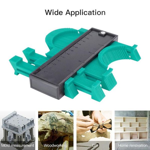 

5/10 inch contour copy duplicator fine tooth profile gauge winding tool laminate ducts tiling wood marking plastic woodworking