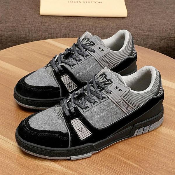 

causal shoes men sneakers luxury fashion sneakers zapatos de hombre trainer sneaker mens shoes fashion type chaussures pour hommes fast, Black