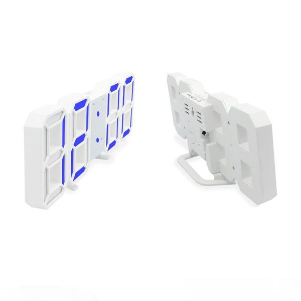 

Desk Clock Display Watch Alarm LED Digital Clock Wall Hanging 3D Table Clock Calendar Temperature Display Brightness Adjustable