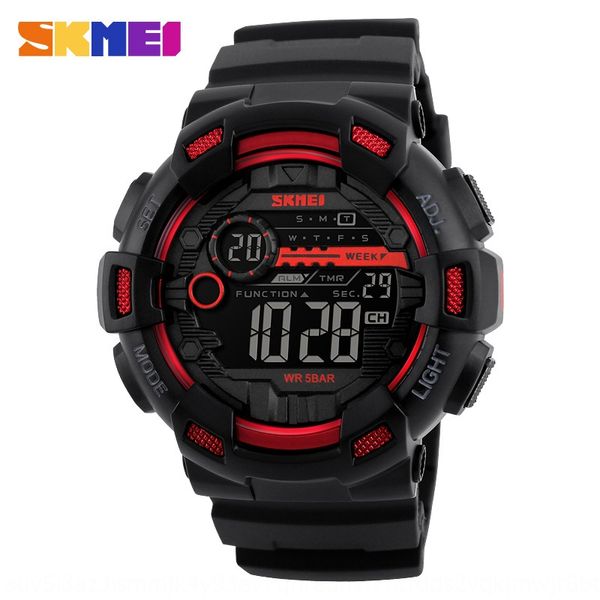 

shikemei electronic new sports style men's outdoor waterproof electronic watch student watch men's, Blue