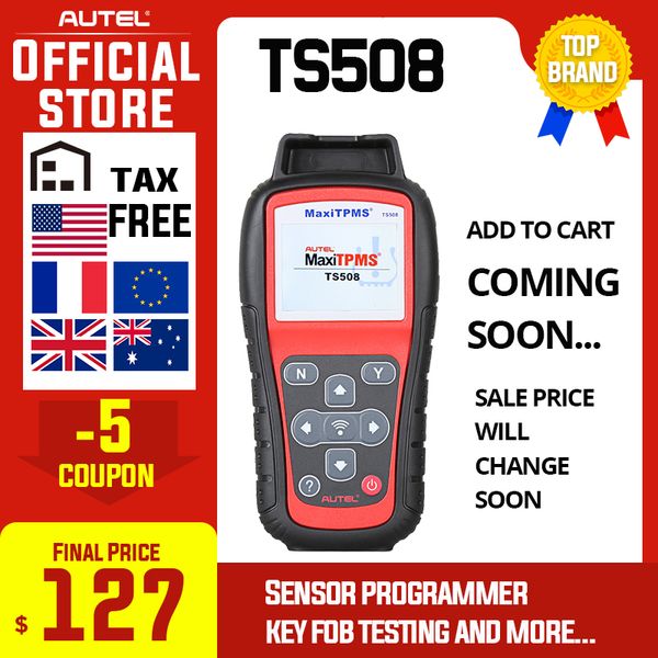 

coming soon autel maxitpms ts508 diagnostic tool tpms sensor programmer obd 315 433mhz sensor tire pressure cars diagnostic auto