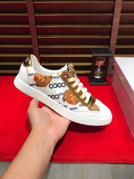 

2020-2019q summer custom tide brand men's leather casual shoes, fashion wild single shoes, original box packaging, size: 38-44