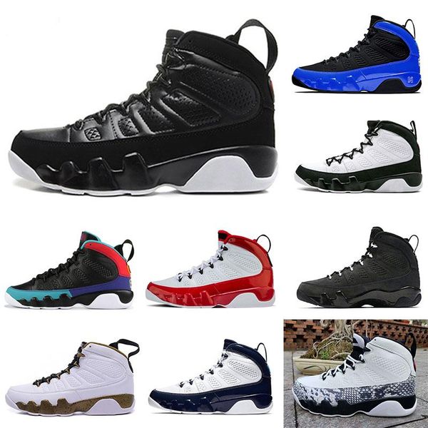 

black white basketball shoes 9 racer blue 9s snakeskin ix statue gym red designer jumpman yellow bred og space trainers sport shoes