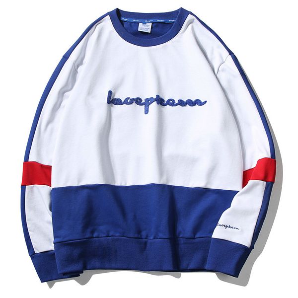 

sweater men's spring and autumn models long-sleeved fashion new women's sweater with letter embroidery hooded loose trend men&#039, Black