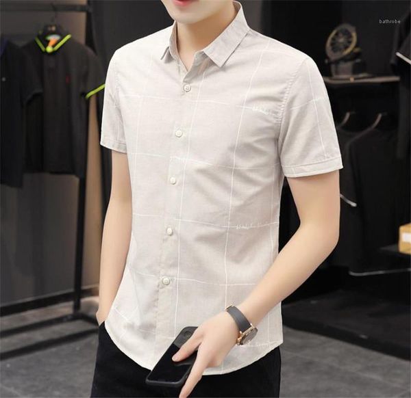 

new casual men summer clothing luxury mens designer shirt fashion short sleeve lapel neck loose shirt, White;black
