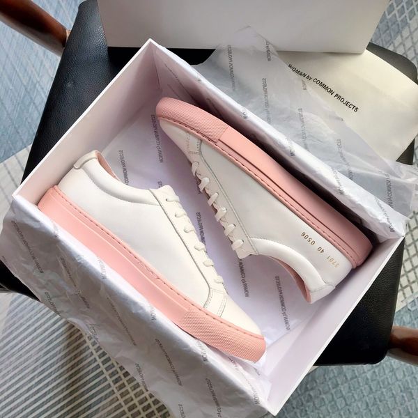 

2020 by women white pink achilles low shoes women sneakers genuine leather casual shoes flats chaussure femme homme t8