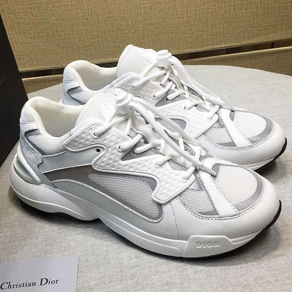 

white b24 sneaker men shoes lightweight autumn and winter fashion shoes breathable casual lace -up luxury plus size men shoes, Black