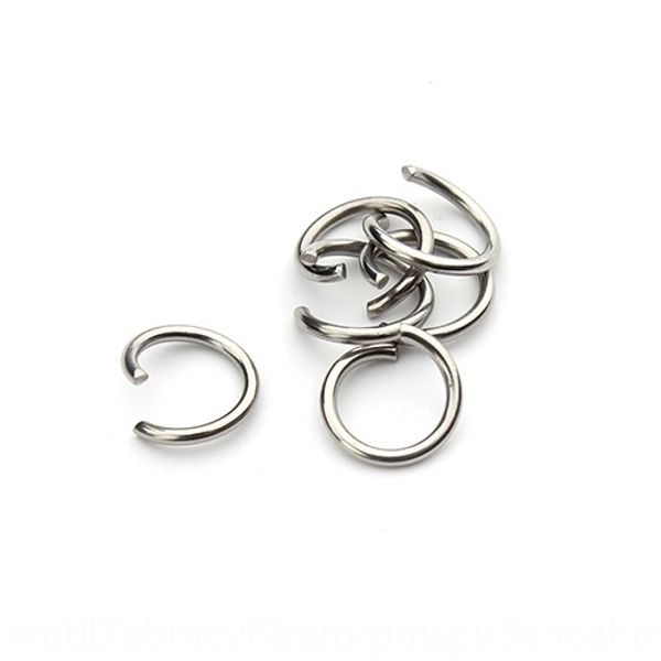 

j0hzc 200/pack stainless steel multi-model opening diy accessories jewelry closing ring jewelry connection ring diy manual accessories batch, Silver