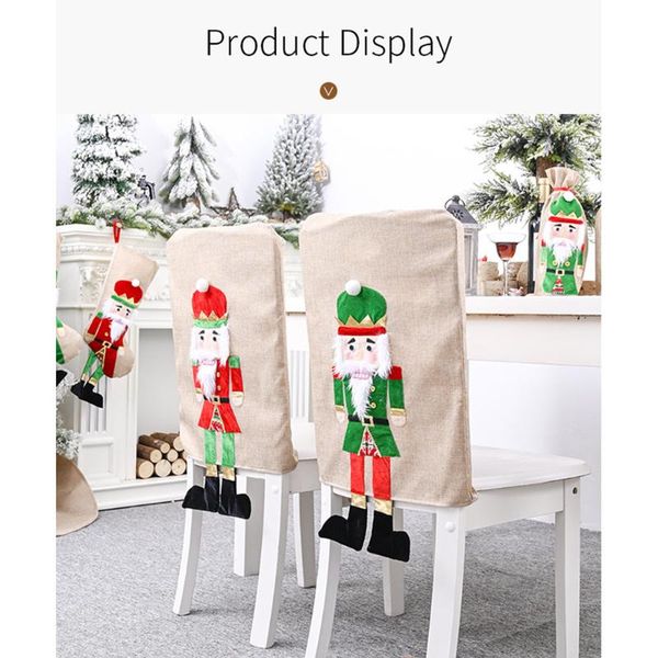 

christmas decorations walnut bing chair set home dress up christmas party decoration cover xmas chair seat cover accessories