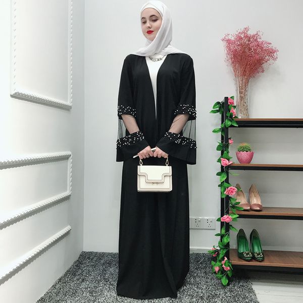 

ramadan black abaya robe femme kimono muslim hijab dress jilbab caftan kaftan dubai abayas for women turkish islamic clothing