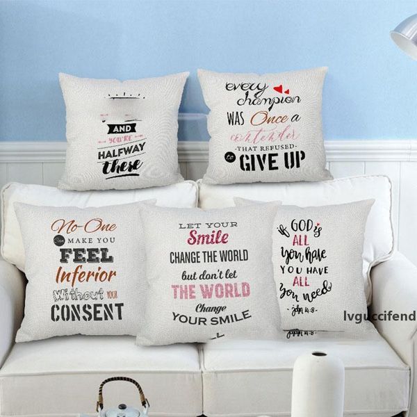 

christmas pillow case cushion covers canvas letter pattern pillowcase art cushion cover sofa car decor gift without core hh7-1836