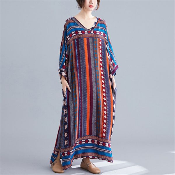 

ethnic clothing plus size long skirt fat v-neck mm cheongsam dress chinese traditional beach travel women robe chinoise, Red