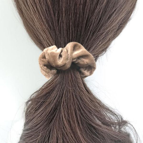

women scrunchie velvet crunchy hair tie women girls hair ties strap strap rope accessories velvet haarband female #t5p