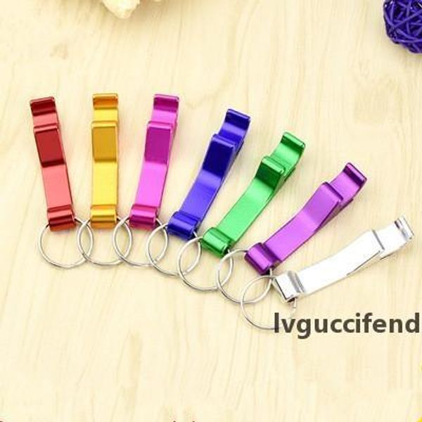 

portable bottle opener beer bottle opener wine bottle opener key ring chain mini kitchen bar tool accessaries aluminum alloy