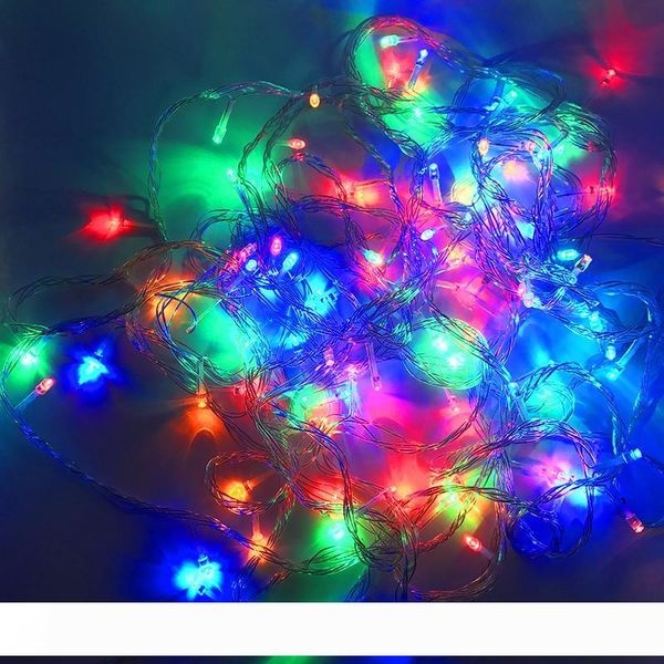 

christmas light holiday sale outdoor 10m 100 led string 8 colors choice red green rgb fairy lights waterproof party christmas garden light