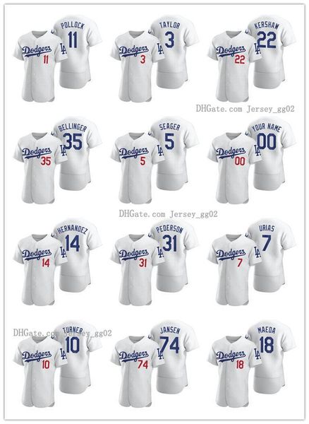 

los angeles dodgers men women youth 50 mookie betts 7 julio urias 22 clayton kershaw 2020 authentic baseball jersey, Black