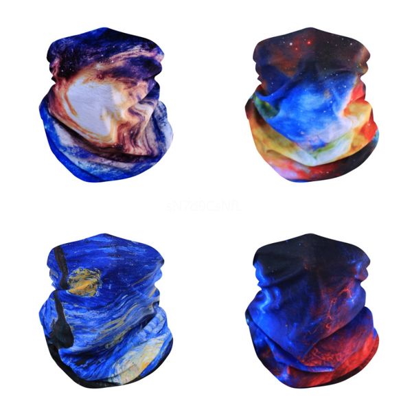 

kvppu shipping styles outdoor windproof uv protection print bandana multifunction cycling face mask magic turban scarf 5 scarf#544, Black