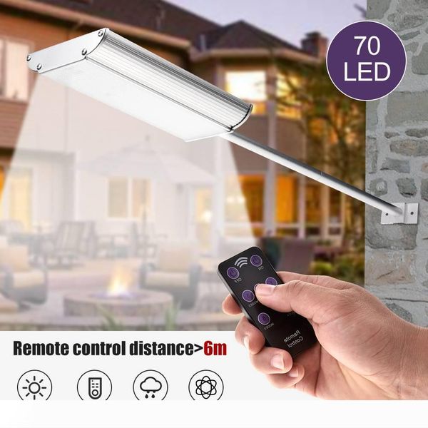 

solar power 70 leds white light solar wall lights waterproof outdoor lighting wireless security sconce solar lamps