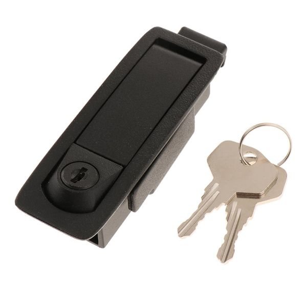 

1pc pop-up push button cabinet door plane cam lock 105mm length black w keys