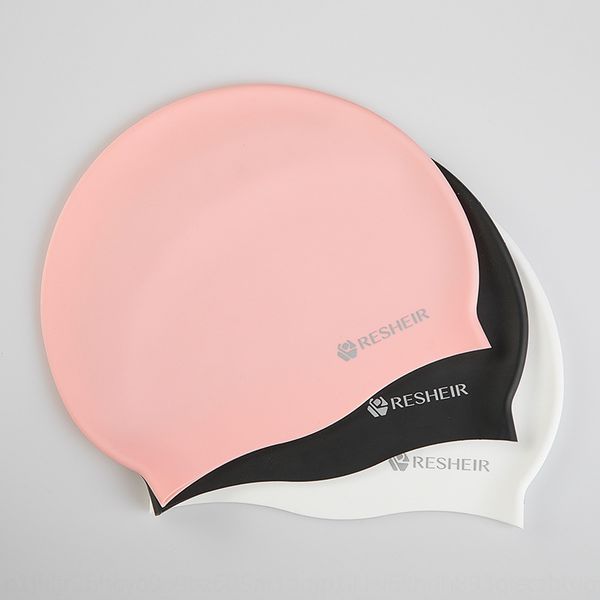 

ruijuer silicone women's waterproof ear silicone swimming cap protection professional long hair large spring swimming cap 1801