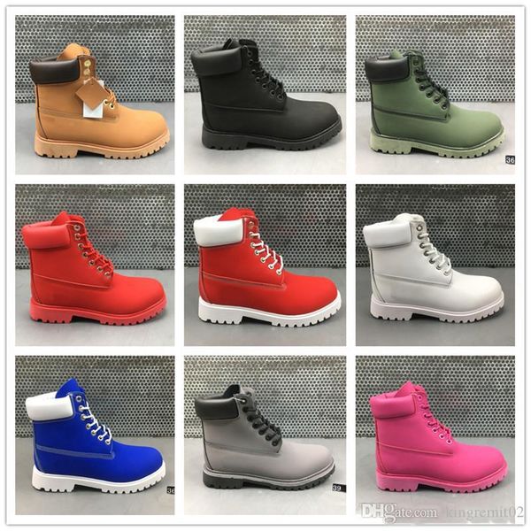 

2019 winter boots fashion outdoor ankle boot womens mens mid boots street combat work tactical military winter boots outdoor work, Black