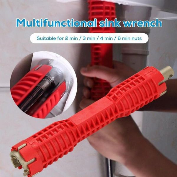 

multifunctional sink bathroom wrench installation tool household water sink angle disassembly valve and faucet pipe repair t6s0