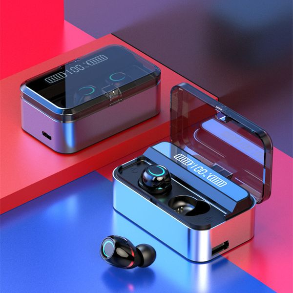 

G09 Wireless Bluetooth Headset 5.1 Wireless Binaural TWS Digital Display Charging Compartment G09 Sports Waterproof Headphones Stereo