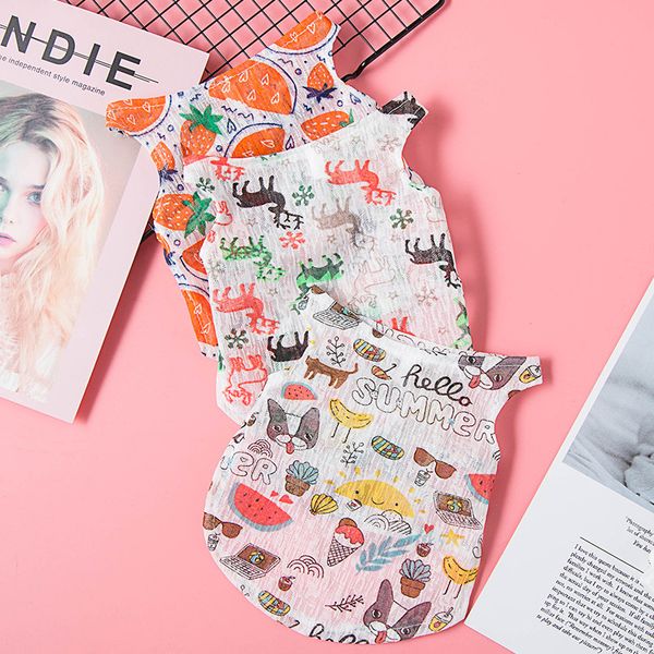 

fadou clothes vest dog cat summer breathable thin teddy ke ji bo mei ying dou pet puppy clothing