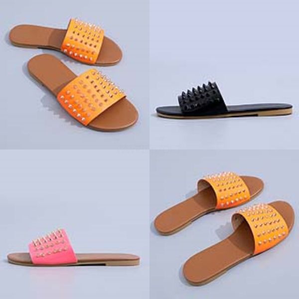 

woman fasion fis slippers ig deners female black leater zip casual women beac flat sandal wite 2020 #327#874