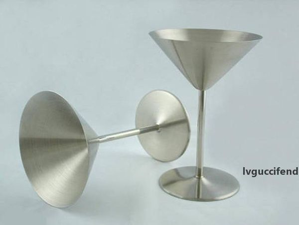 

dhl & sf_express 8oz stainless steel martini goblet cocktail wine glasses champagne wedding glass for bar home