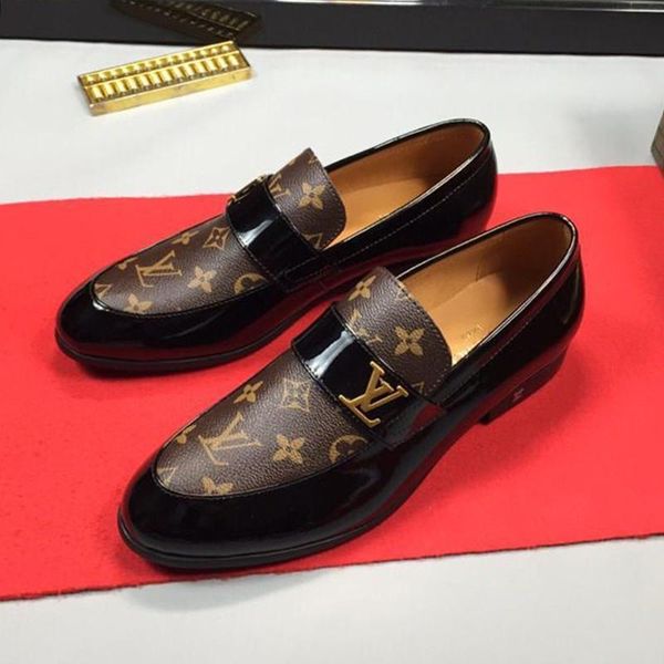 

fashion men casual shoes luxury zapatos de hombre lace -up mens shoes with original box footwears chaussures pour hommes men fast delivery