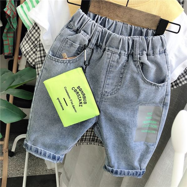

men's thin shorts and trousers and trousers children's tooling shorts 2020 new korean style medium pants baby loose pants, Blue